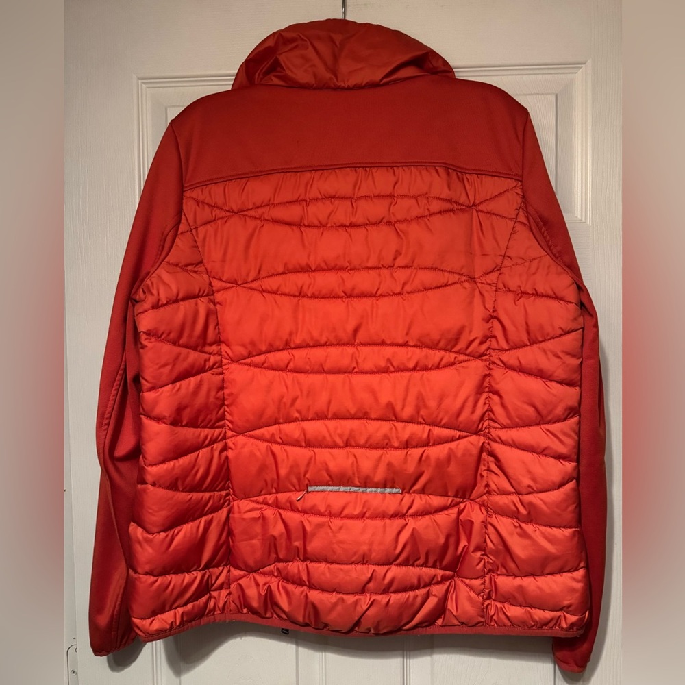 Everlast Women's Sz XL Orange Puffer Runners Jacket w/ thumb holes, reflective - Picture 10 of 12